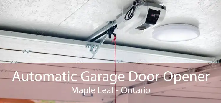 Automatic Garage Door Opener Maple Leaf - Ontario