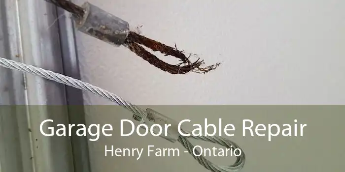 Garage Door Cable Repair Henry Farm - Ontario