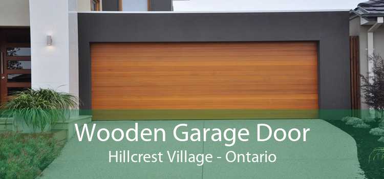 Wooden Garage Door Hillcrest Village - Ontario